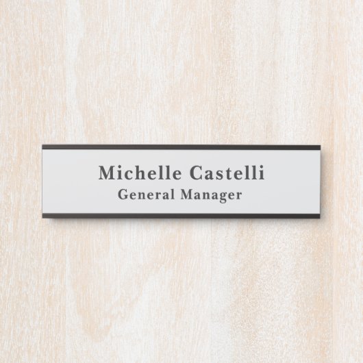 Beruflich Einzigartig klassisch einfach Türschild (Vorderseite )