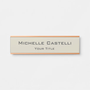 Beruflich Einzigartig klassisch einfach Türschild