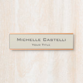 Beruflich Einzigartig klassisch einfach Türschild (Vorderseite )