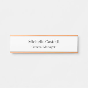 Beruflich Einzigartig klassisch einfach Türschild