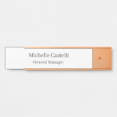 Beruflich Einzigartig klassisch einfach Türschild (Vorderseite )