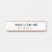 Beruflich Einzigartig klassisch einfach Türschild (Vorderseite )