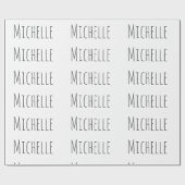 Beruflich Einzigartige Klassik Einfach Ihr Name Geschenkpapier (Flach)