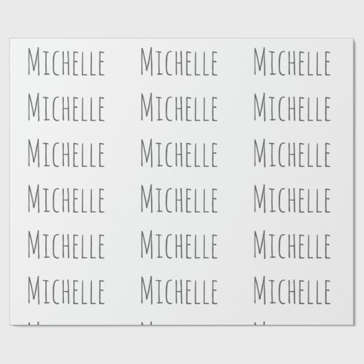 Beruflich Einzigartige Klassik Einfach Ihr Name Geschenkpapier (Flach)