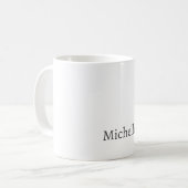 Beruflich Einzigartige Klassik Einfach Ihr Name Kaffeetasse (Vorderseite Links)