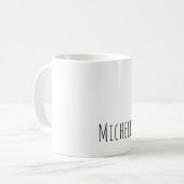 Beruflich Einzigartige Klassik Einfach Ihr Name Kaffeetasse (Vorderseite Links)