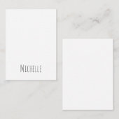 Beruflich Einzigartige Klassik Einfach Ihr Name Mitteilungskarte (Vorne/Hinten)