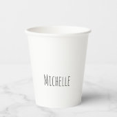 Beruflich Einzigartige Klassik Einfach Ihr Name Pappbecher (Vorderseite)
