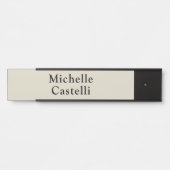 Beruflich Einziges Klassisches Grau Türschild (Vorderseite )