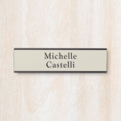 Beruflich Einziges Klassisches Grau Türschild (Vorderseite )