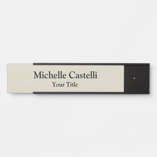 Beruflich Einziges Klassisches Grau Türschild (Vorderseite )