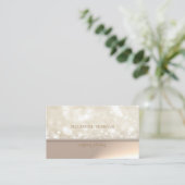 Beruflich Elegant Chic Bokeh Visitenkarte (Stehend Vorderseite)