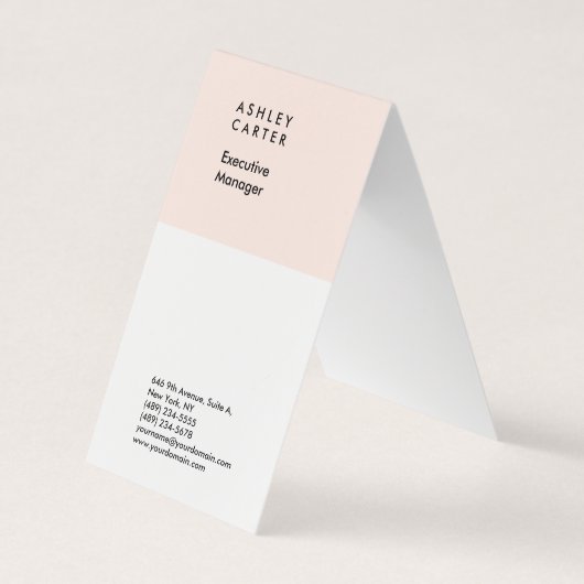 Beruflich elegant minimalistisch schlicht einfach visitenkarten (Vorderseite)