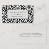 Beruflich Elegant Modern Leopard Skin #25 Visitenkarte (Vorne/Hinten)