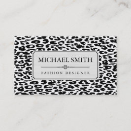 Beruflich Elegant Modern Leopard Skin #25 Visitenkarte
