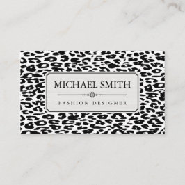 Beruflich Elegant Modern Leopard Skin #25 Visitenkarte