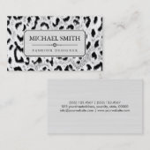 Beruflich Elegant Modern Leopard Skin #31 Visitenkarte (Vorne/Hinten)