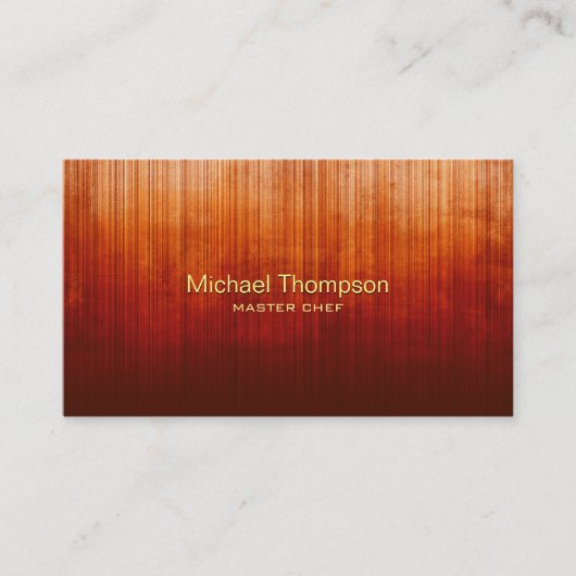 Beruflich Elegant Moderne, rustikal gestreifte omb Visitenkarte (Vorderseite)