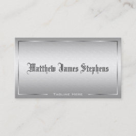 Beruflich Elegant Moderne Silbermetallische EU Visitenkarte