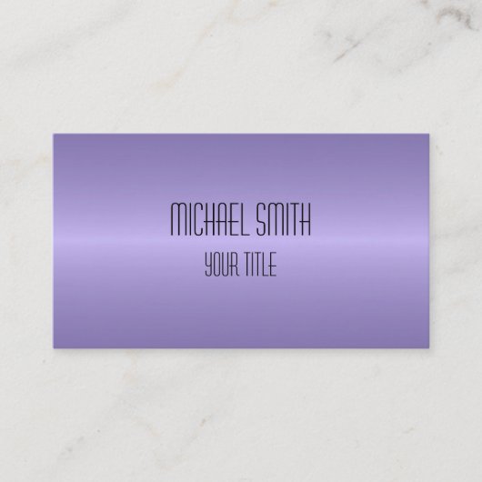 Beruflich Elegant Moderner Lavendel Blur Visitenkarte (Vorderseite)