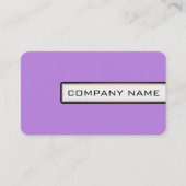 Beruflich Elegant Moderner Lavendel Minimalistisch Visitenkarte (Vorderseite)