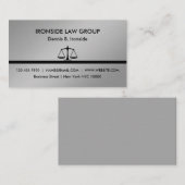 Beruflich Elegant Moderner Luxus Rechtsanwalt Blac Visitenkarte (Vorne/Hinten)