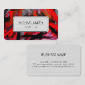 Beruflich Elegant Modernes Abstrakt #11 Visitenkarte (Vorne/Hinten)