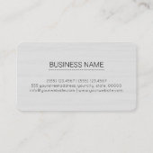 Beruflich Elegant Modernes Abstrakt #11 Visitenkarte (Rückseite)