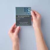 Beruflich Elegant Modernes Blau Einfach Flyer (Gruppe)