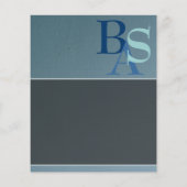 Beruflich Elegant Modernes Blau Einfach Flyer (Hinten)