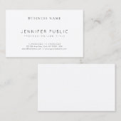 Beruflich Elegant Modernes Design Schlichte Luxus Visitenkarte (Vorne/Hinten)