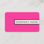 Beruflich Elegant Modernes Hot Pink Minimalistisch Visitenkarte (Vorderseite)