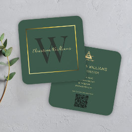 Beruflich Elegant Modernes, Minimalistisch einziga Quadratische Visitenkarte