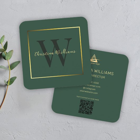 Beruflich Elegant Modernes, Minimalistisch einziga Quadratische Visitenkarte