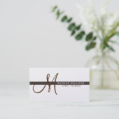 Beruflich Elegant Modernes Monogramm Visitenkarte (Stehend Vorderseite)