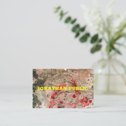 Beruflich Elegant Modernes Trendy Abstrakt Visitenkarte (Stehend Vorderseite)