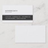 Beruflich Elegant Schlicht, einfach Schwarz und We Visitenkarte (Vorne/Hinten)