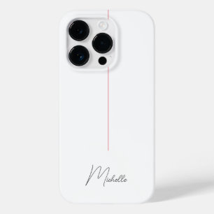 Beruflich Elegant Schlicht Minimalistisch Red Whit Case-Mate iPhone 14 Pro Hülle