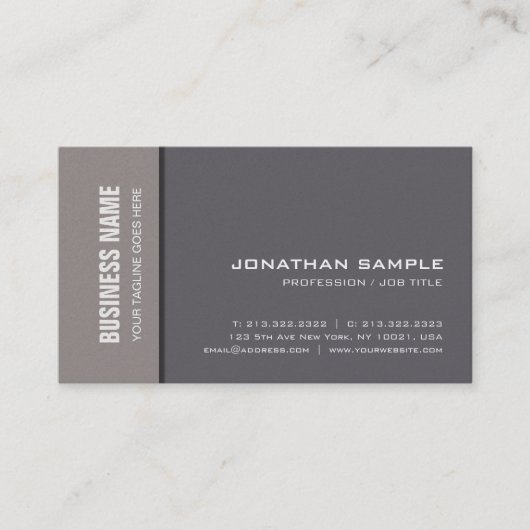 Beruflich Elegant Schlicht Premium Pearl Luxe Visitenkarte (Vorderseite)