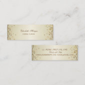 Beruflich Elegant Stilvoll gepflegt Mini Visitenkarte (Vorne/Hinten)