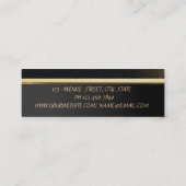 Beruflich Elegant Stilvoll gepflegt Mini Visitenkarte (Rückseite)