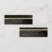 Beruflich Elegant Stilvoll gepflegt Mini Visitenkarte (Vorne/Hinten)