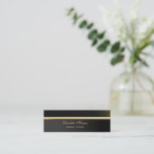 Beruflich Elegant Stilvoll gepflegt Mini Visitenkarte (Stehend Vorderseite)