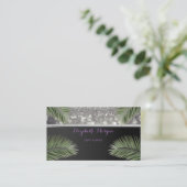 Beruflich Elegant Stilvolle Chic,Palm-Blätter Visitenkarte (Stehend Vorderseite)