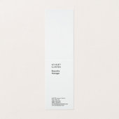 Beruflich-elegant-weiß schlicht-minimalistisch mod visitenkarten (Außenseite Aufgefaltet)
