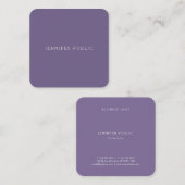 Beruflich Elegante Einfache Schlichte Moderne Quadratische Visitenkarte (Vorne/Hinten)