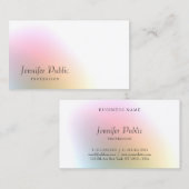 Beruflich Elegante Farben Moderne Minimalistisch Visitenkarte (Vorne/Hinten)