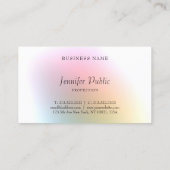 Beruflich Elegante Farben Moderne Minimalistisch Visitenkarte (Rückseite)