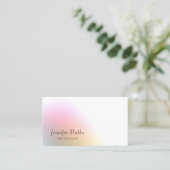 Beruflich Elegante Farben Moderne Minimalistisch Visitenkarte (Stehend Vorderseite)