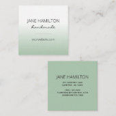 Beruflich Elegante grüne Visitenkarte (Vorne/Hinten)